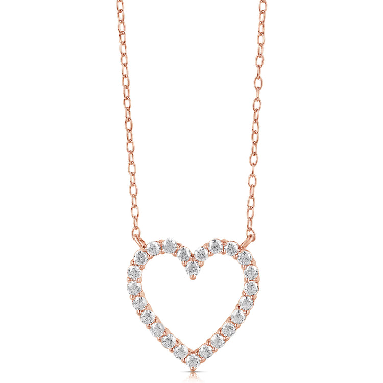 1/4 CT COLORLESS FLAWLESS HEART SHAPED PENDANT