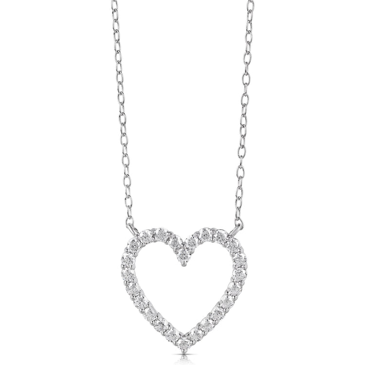 1/4 CT COLORLESS FLAWLESS HEART SHAPED PENDANT