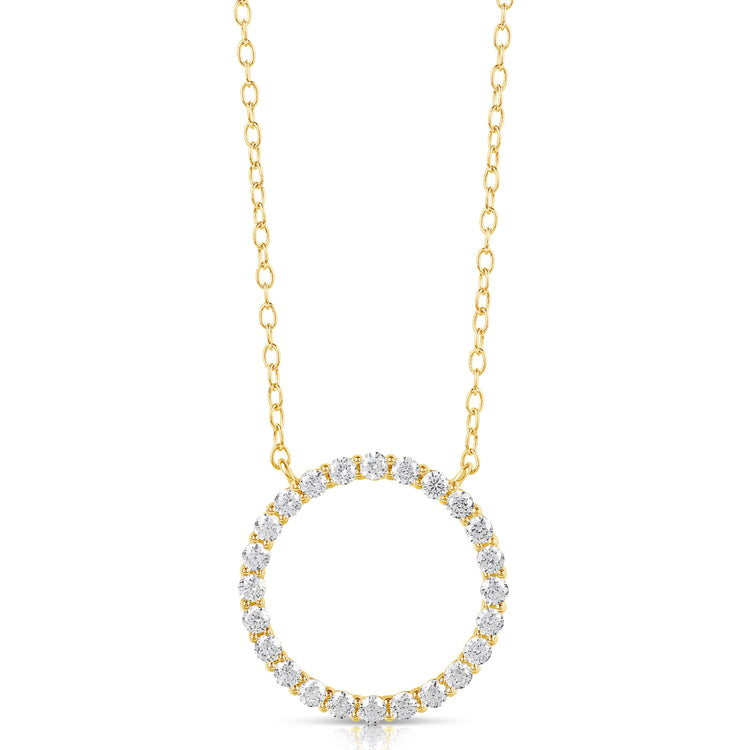 1/4 CT COLORLESS FLAWLESS CIRCLE SHAPED PENDANT