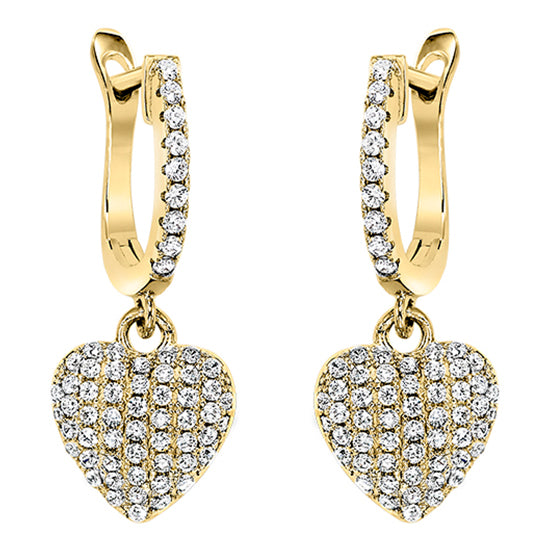 Silver Earrings Yellow