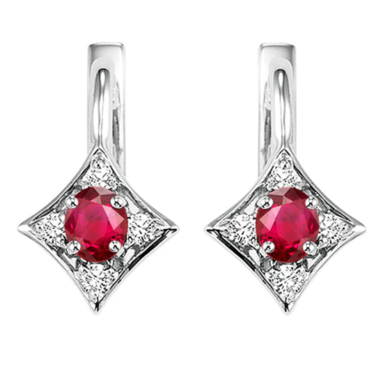 14K Ruby Earrings (Matching Ring & Pendant Available)