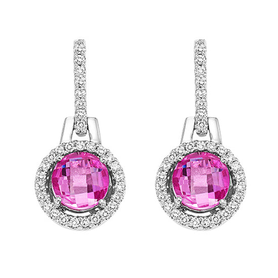 Silver with Round De France Earrings