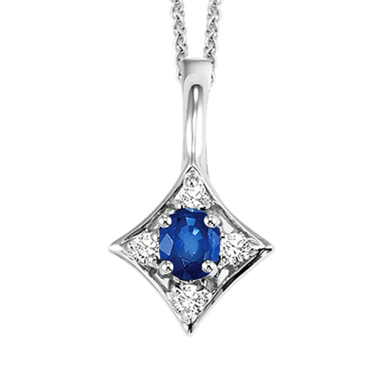 14K Sapphire Pendant (Matching Ring & Earrings Available)