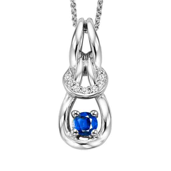 14K Sapphire Pendant (Matching Ring & Earrings Available)