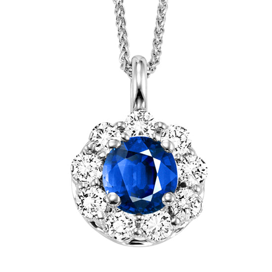 14K Sapphire Pendant (Matching Ring & Earrings Available)