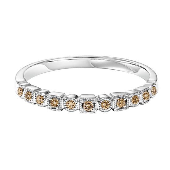 10K Brown Diamonds Mixable Ring