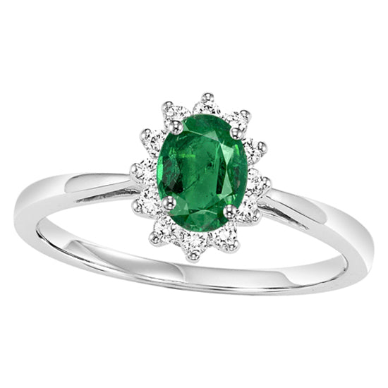 14K Emerald Ring (Matching Earrings & Pendant Available)
