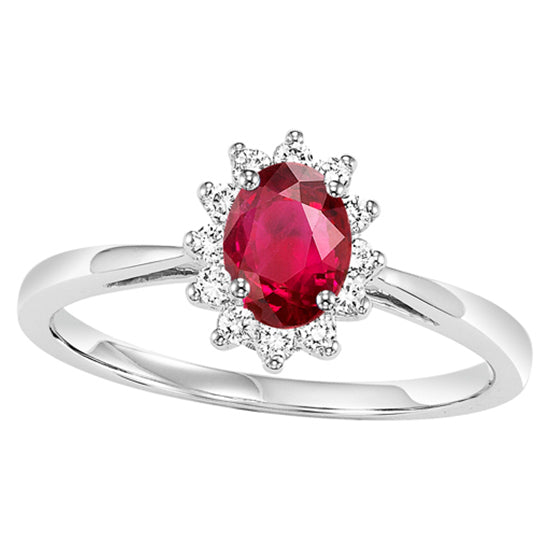 14K Ruby Ring (Matching Earrings & Pendant Available)