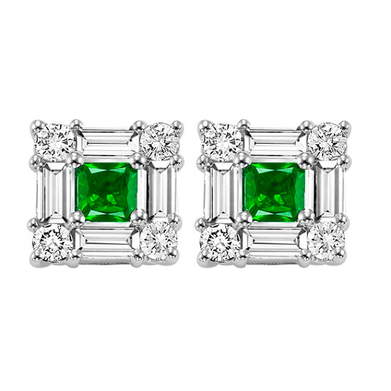 14K Emerald Earrings (Matching Ring & Pendant Available)