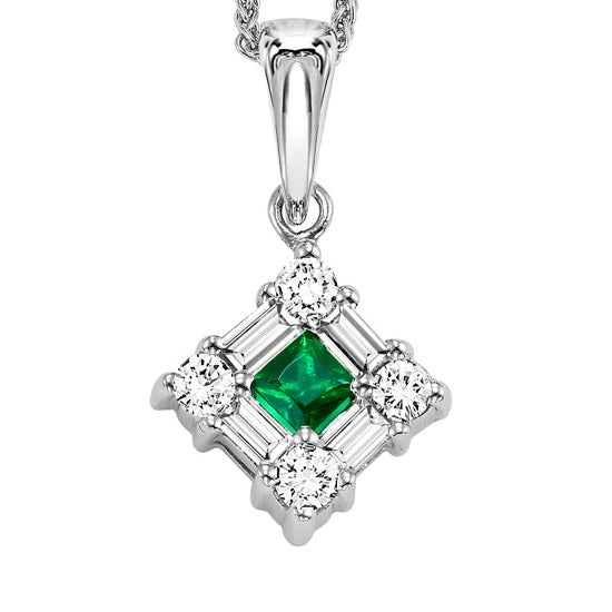 14K Emerald Pendant (Matching Ring & Earrings Available)