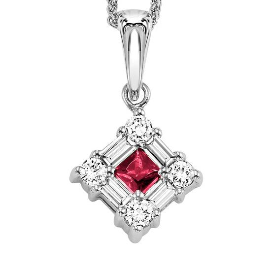 14K Ruby Pendant (Matching Ring & Earrings Available)
