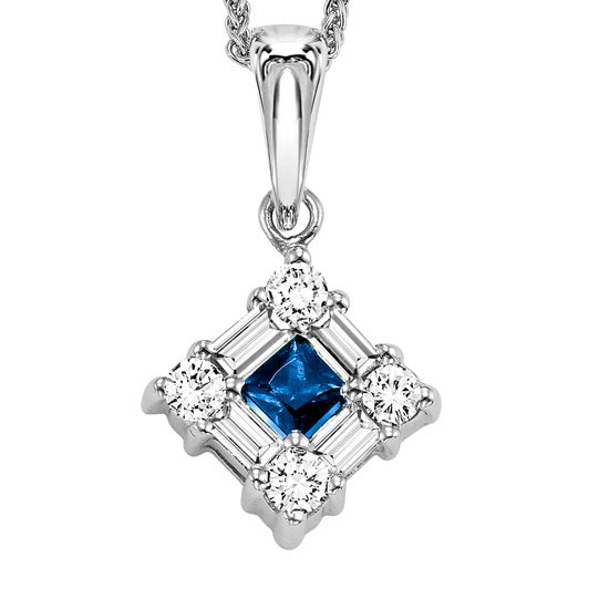 14K Sapphire Pendant (Matching Ring & Earrings Available)