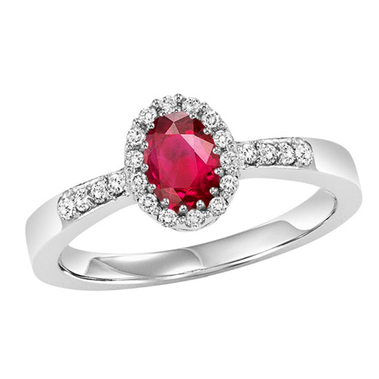 14K Ruby Ring (Matching Earrings & Pendant Available)