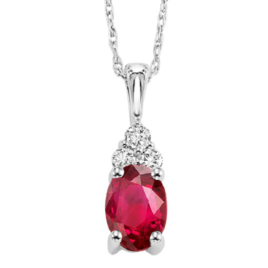 14K Ruby Pendant (Matching Ring & Earrings Available)