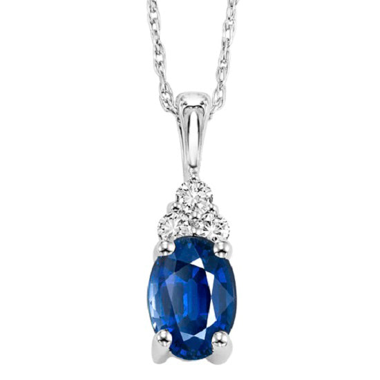 14K Sapphire Pendant (Matching Ring & Earrings Available)