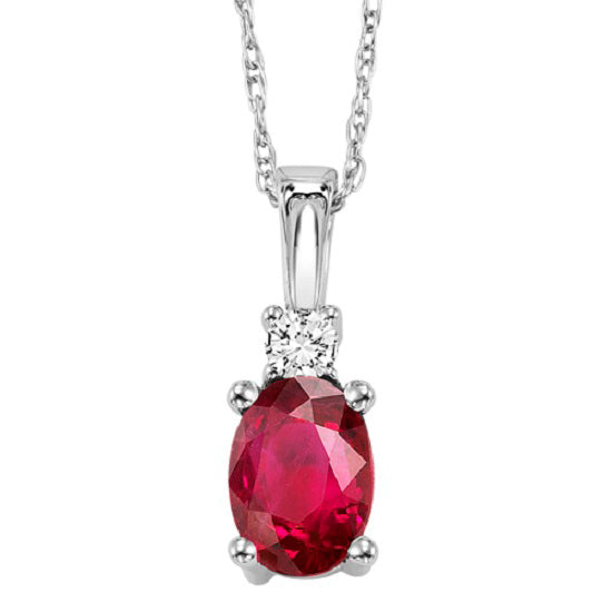 14K Ruby Pendant (Matching Ring & Earrings Available)