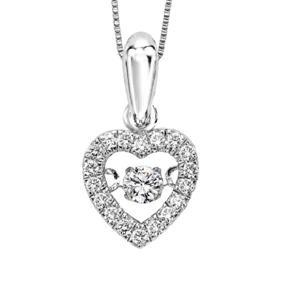 10K Diamond ROL Pendant 1/5 ctw