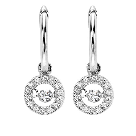 10K Diamond ROL Earrings 1/5 ctw