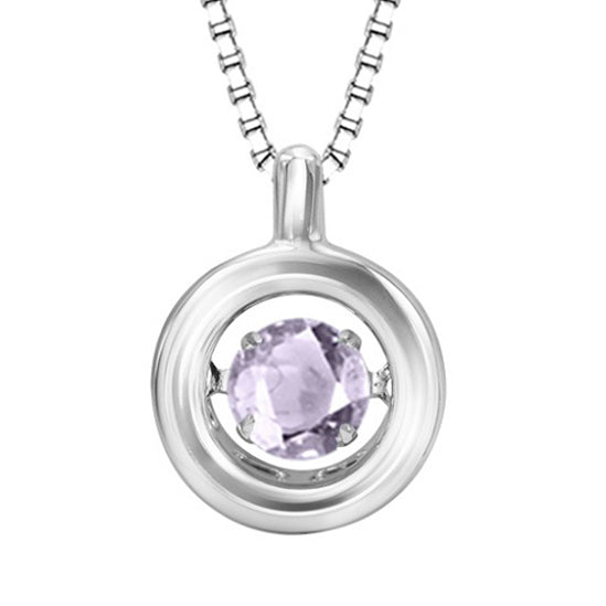 Silver Rol Birthstone - Syn. Alex Pendant