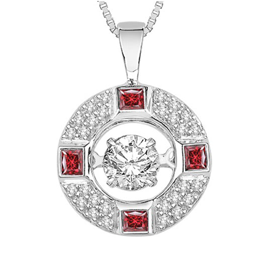 14K Sapphire & Diamond Rhythm Of Love Pendant
