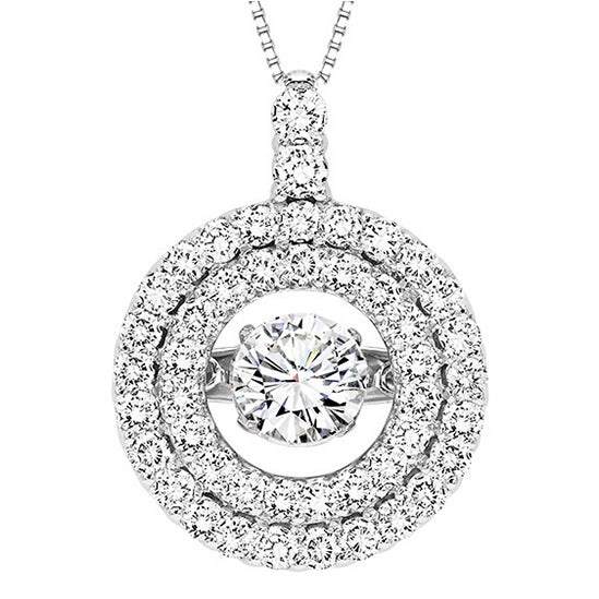 14K Diamond ROL Pendant 1 ctw ( 1/2 ct Center)