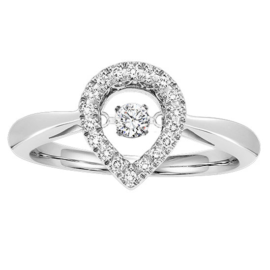 Gold Diamond ROL Ring 1/5 ctw