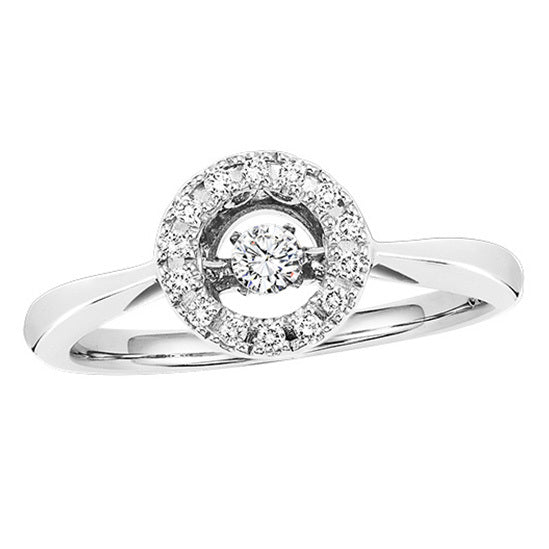 Gold Diamond ROL Ring 1/5 ctw