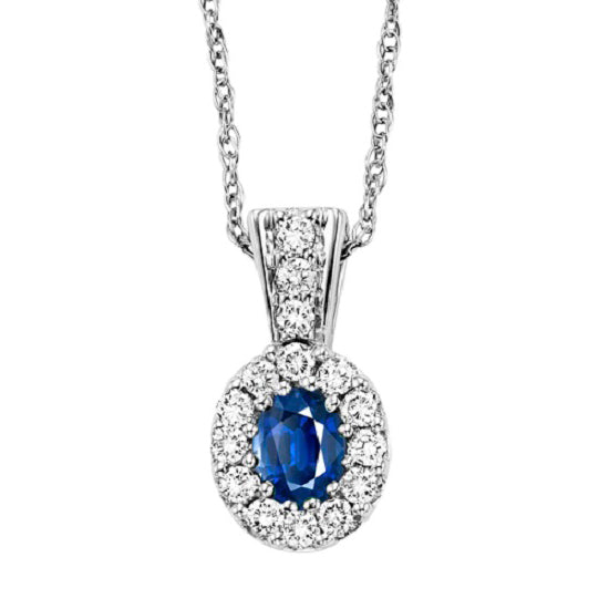 14K Sapphire Pendant (Matching Ring & Earrings Available)