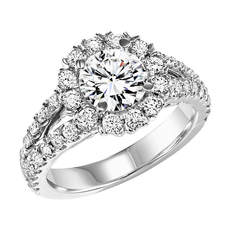 14K Diamond 1 1/7 ctw Engagement Ring