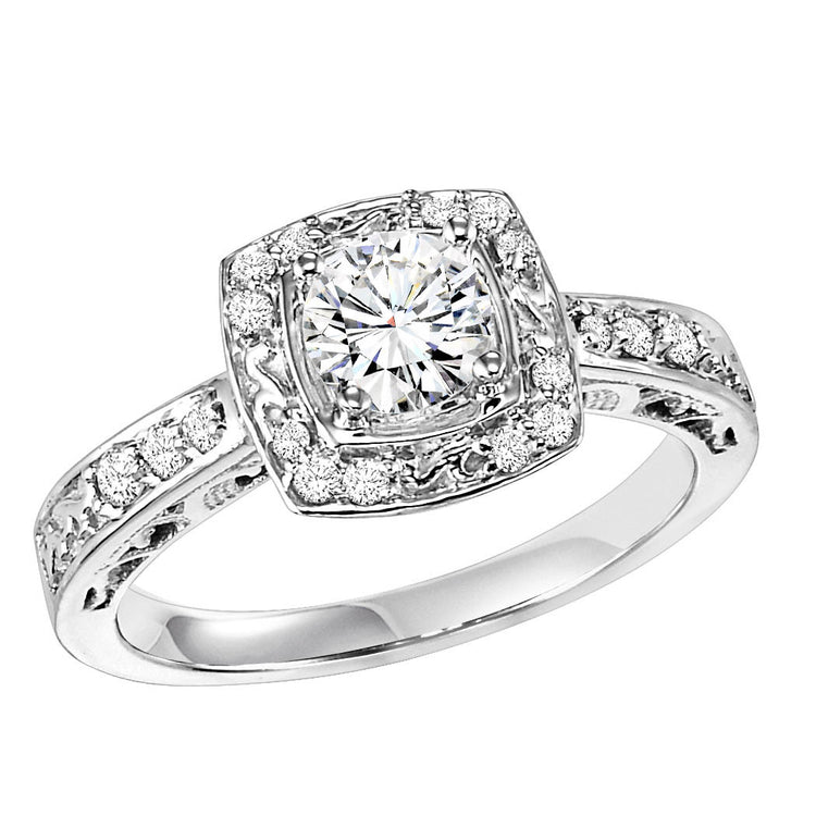 14K Diamond 1/4 ctw Engagement Ring
