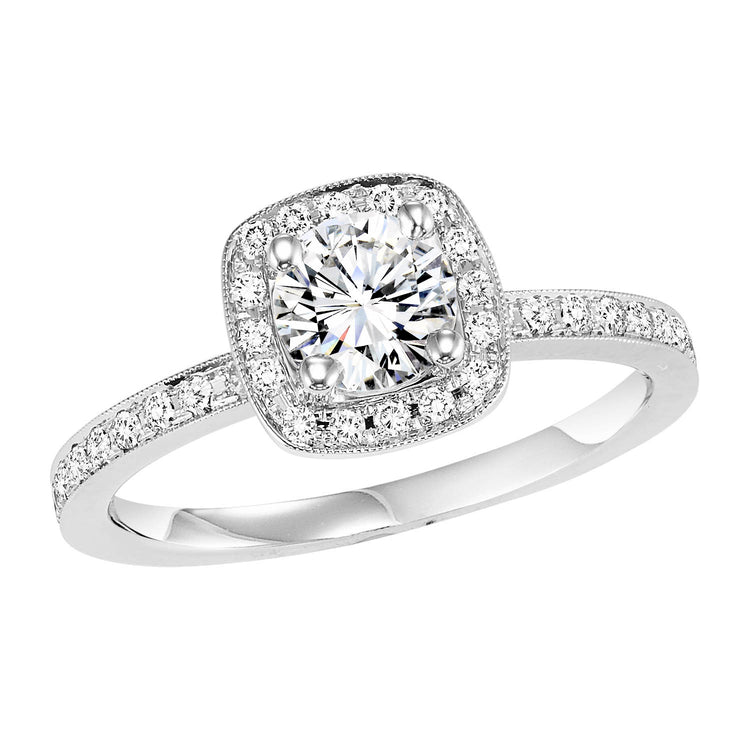 14K Diamond 1/4 ctw Engagement Ring
