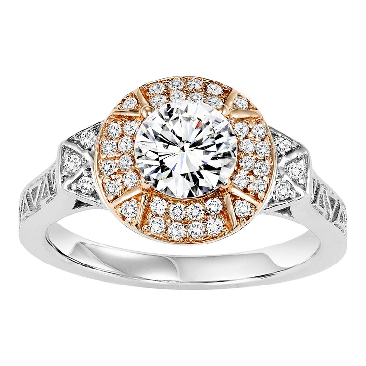 14K Diamond 1/5 ctw Engagement With 1 ct Center Diamond