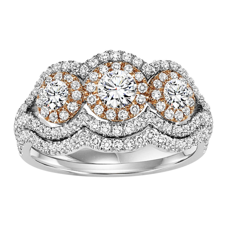 14K Diamond 3/4 ctw Engagement Ring