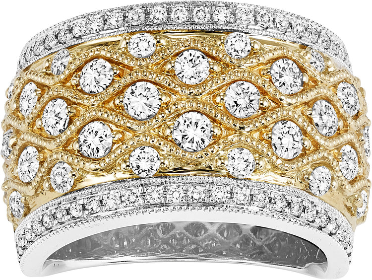 14K Diamond 1 1/3 ctw Diamond Band