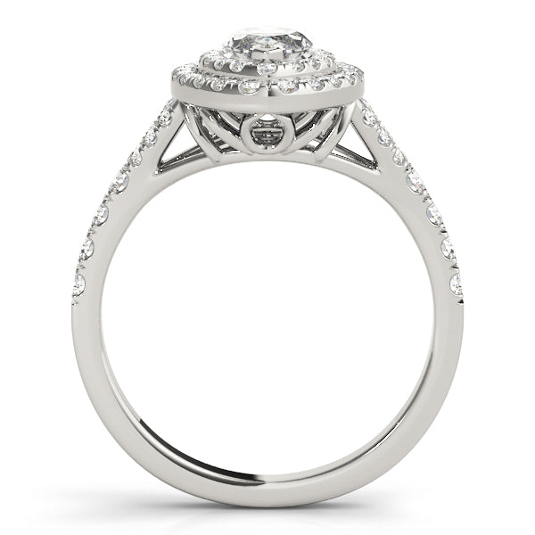 MQ HALO ENGAGEMENT RING