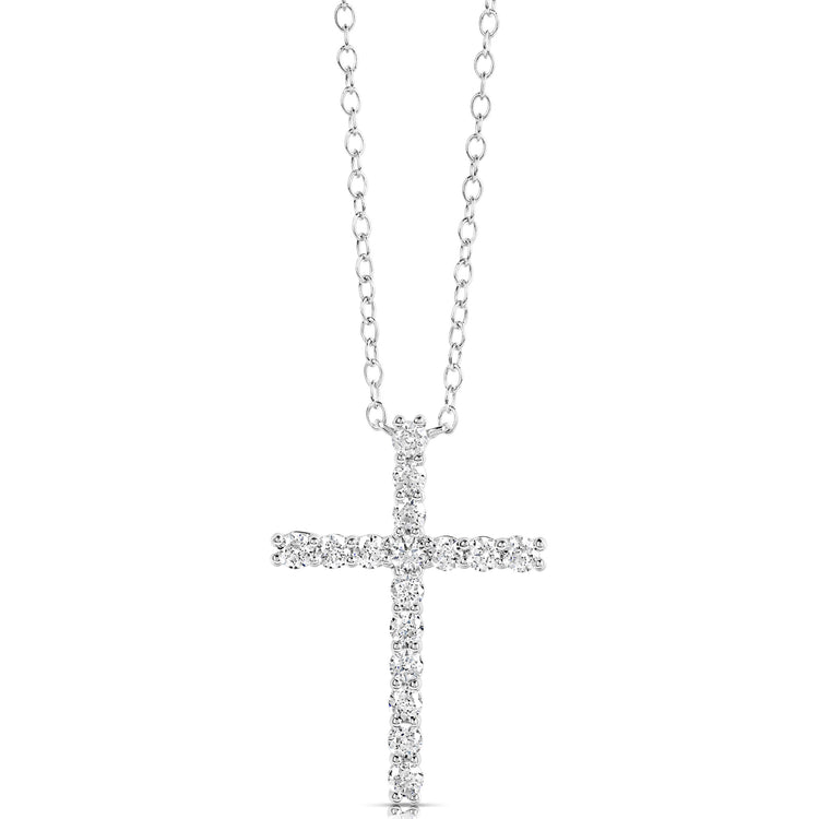 1/4 CT COLORLESS FLAWLESS CROSS PENDANT