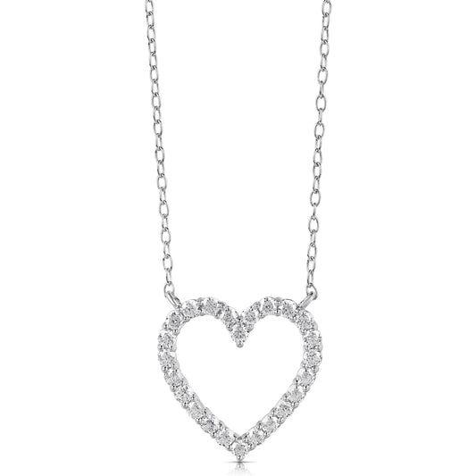 1/4 CT COLORLESS FLAWLESS HEART SHAPED PENDANT