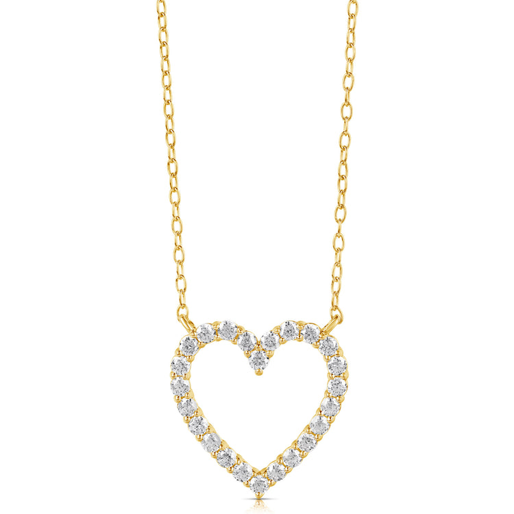 1/4 CT COLORLESS FLAWLESS HEART SHAPED PENDANT