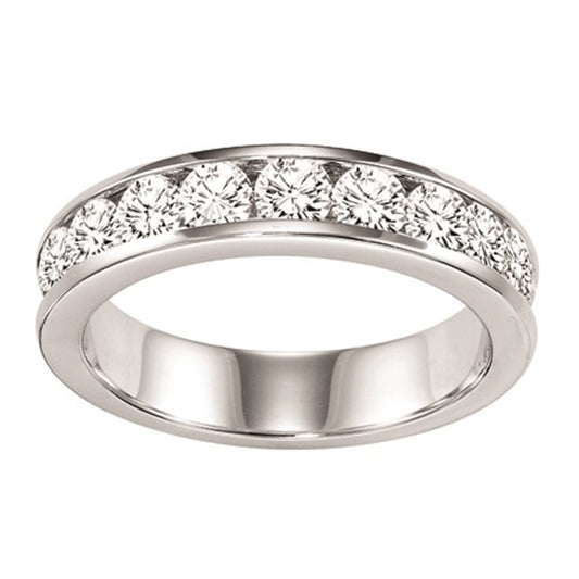 14K Round Diamond Channel Set Band 1/4 ctw