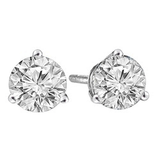 14K Diamond Round Jackets (for 2 ctw Studs) 1/3 ctw