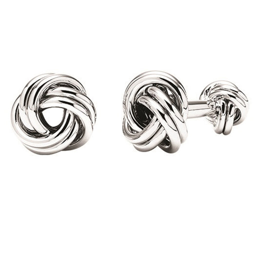 Silver Love Knot Cufflinks