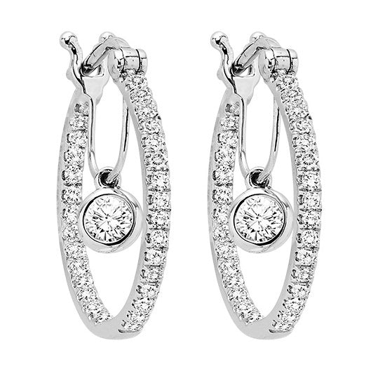 14K Diamond Earrings 1/2 ctw