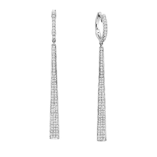 14K Diamond Earrings 3/4 ctw