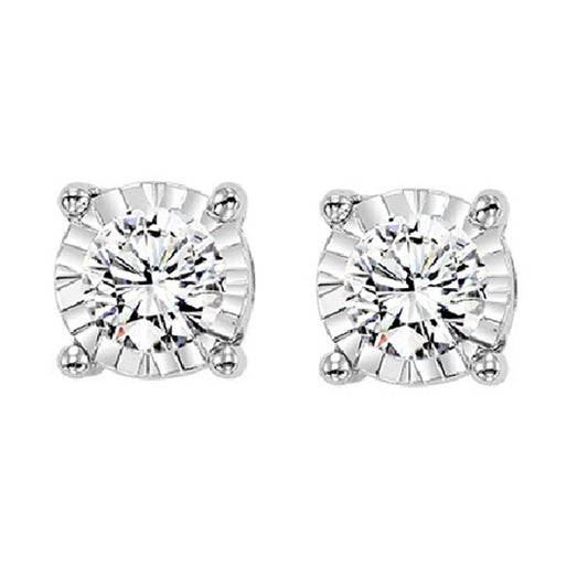 14K Diamond Studs 1/4 ctw