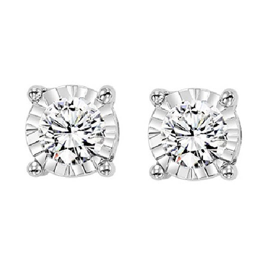 14K Diamond Studs 1/4 ctw