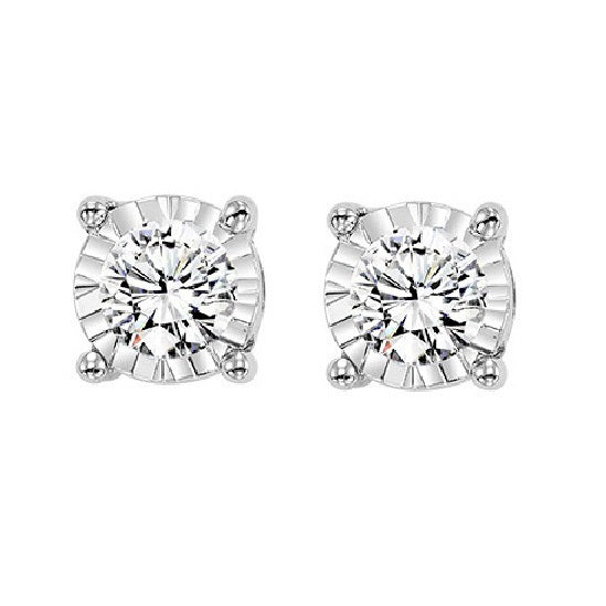 14K Diamond Studs 1/2 ctw