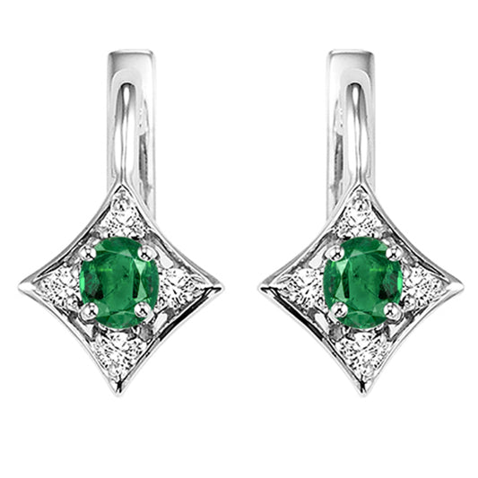 14K Emerald Earrings (Matching Ring & Pendant Available)