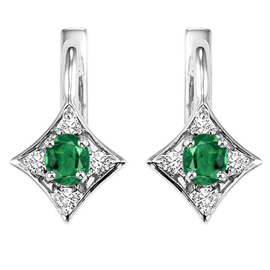 14K Emerald Earrings (Matching Ring & Pendant Available)