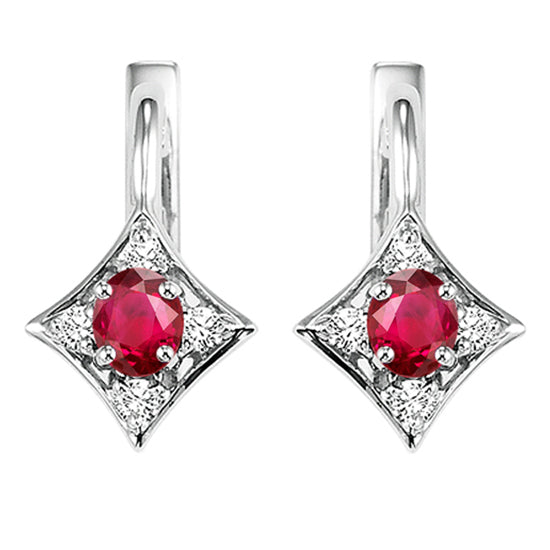 14K Ruby Earrings (Matching Ring & Pendant Available)