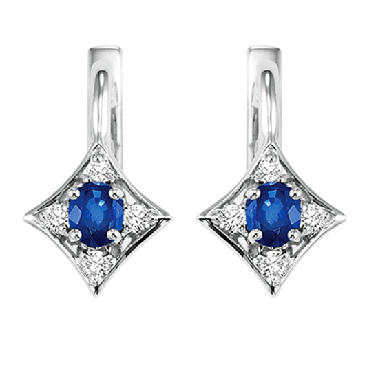 14K Sapphire Earrings (Matching Ring & Pendant Available)